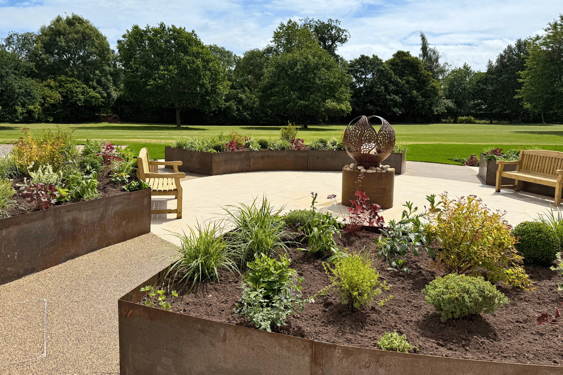 Wellness garden transformations for The Fire Fighters Charity